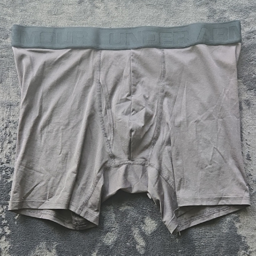 Under Armour Gray Boxer Briefs Stretchy Comfort